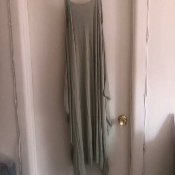 ❤️NWT Urim Asymmetrical Maxi Dress Light Green Size M - Picture 2 of 7